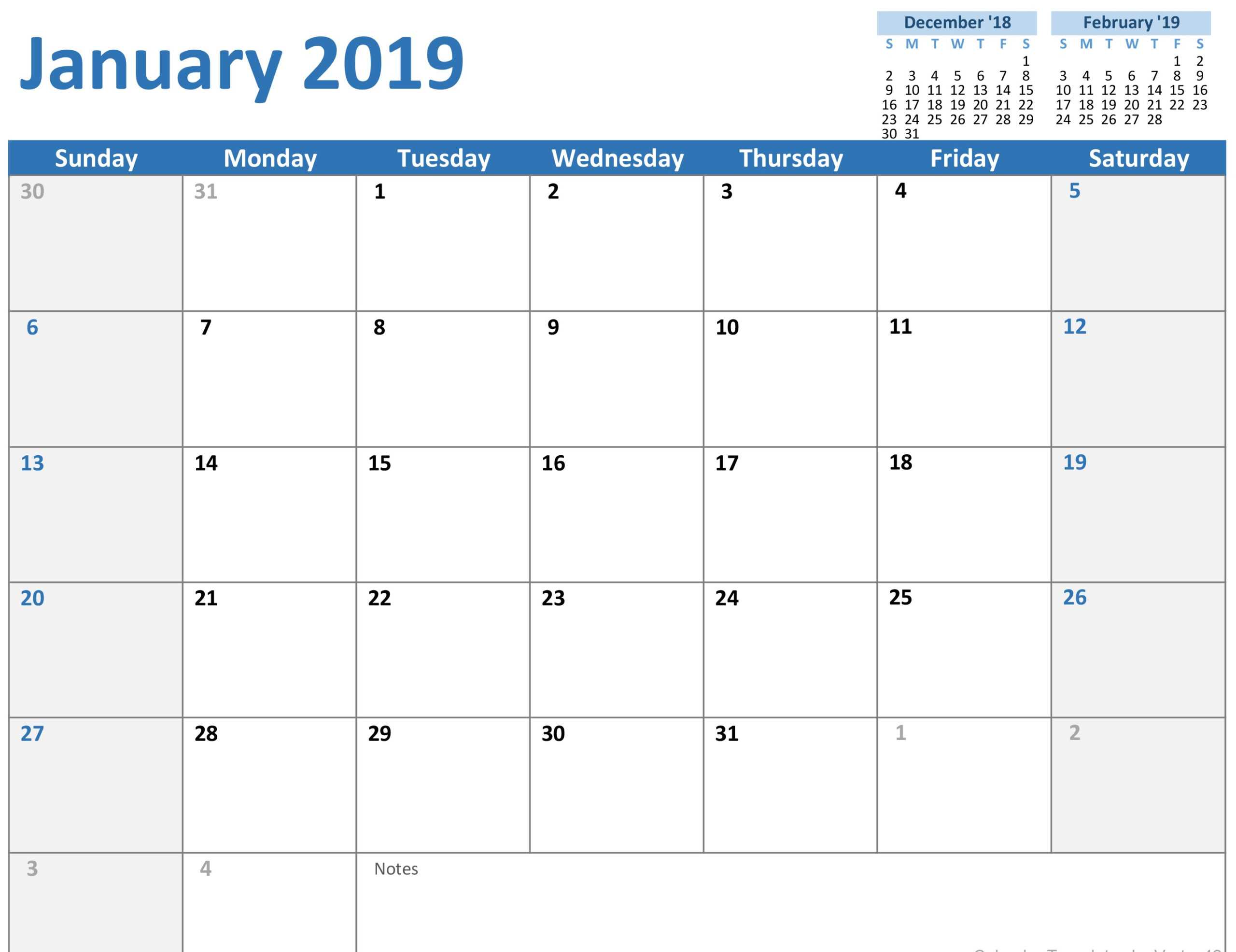 Any Year Custom Calendar For Microsoft Powerpoint Calendar Template