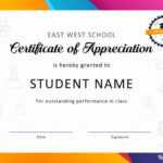 Appreciation Certificate Printable Free For In Appreciation Certificate Templates