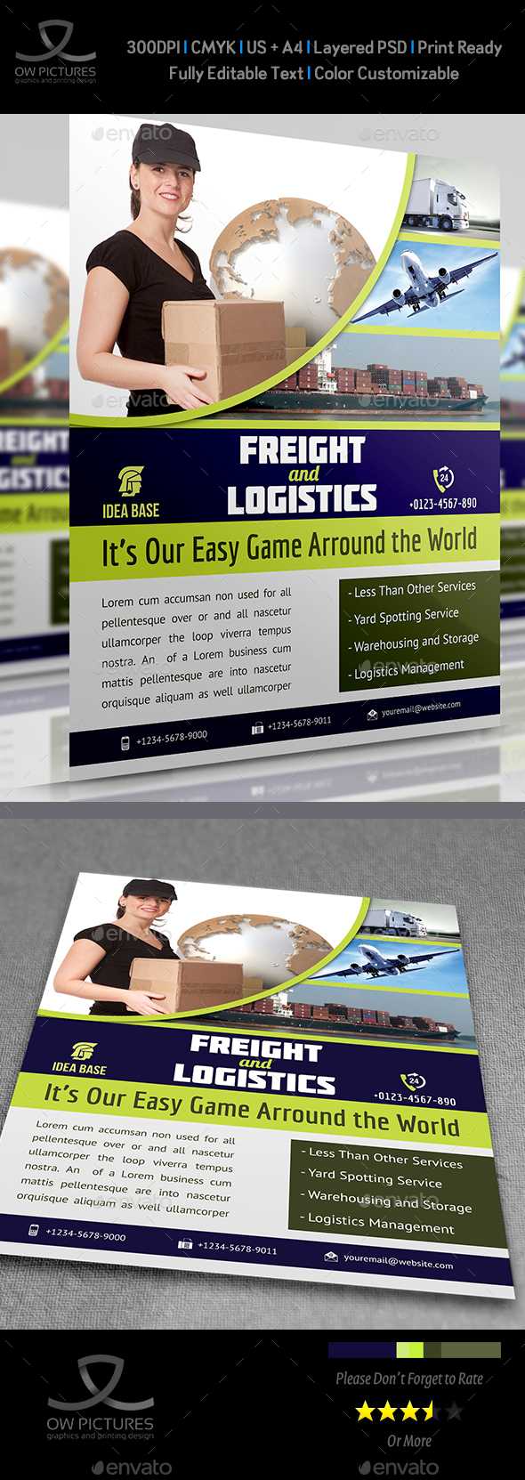 Aramex Graphics, Designs & Templates From Graphicriver With Regard To Fedex Brochure Template