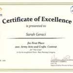 Art Award Certificate Templates With Regard To First Place Award Certificate Template
