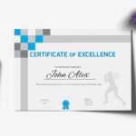 Athletic Excellence Certificate Template For Athletic Certificate Template