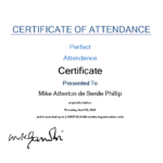 Attendance Certificate Sample | Templates At For Attendance Certificate Template Word