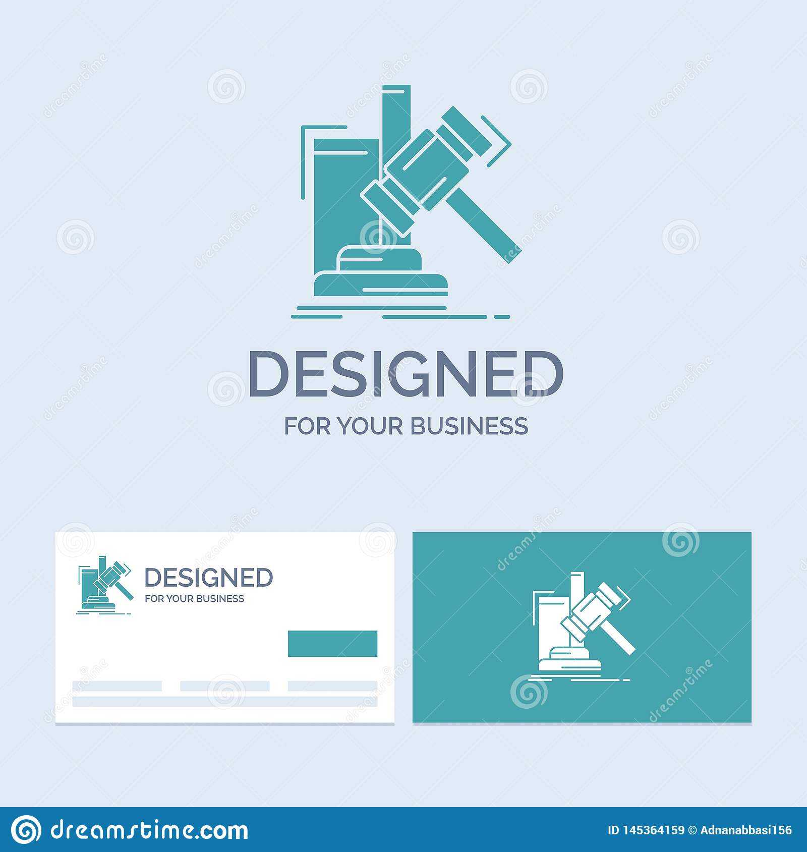 Auction, Gavel, Hammer, Judgement, Law Business Logo Glyph With Regard To Auction Bid Cards Template