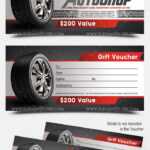 Auto Shop – Premium Gift Certificate Psd Template inside Automotive Gift Certificate Template
