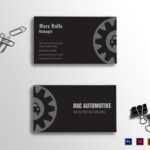 Automotive Business Card Template within Automotive Business Card Templates
