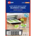 Avery 936229 C32028 Quick Clean Business Card 220Gsm 85 X Inside Office Depot Business Card Template