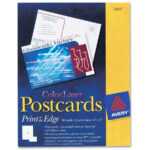 Avery® Postcards, Uncoated, Two Sided Printing, 4" X 6", 80 Cards (5889) Throughout Quarter Fold Greeting Card Template