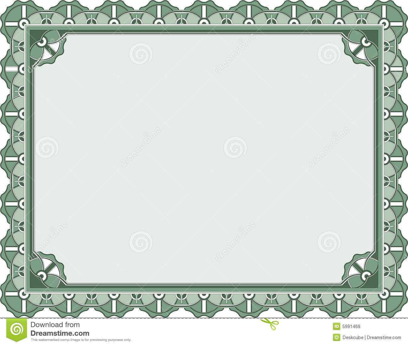 Award Certificate Template Stock Vector. Illustration Of Pertaining To Award Certificate Border Template