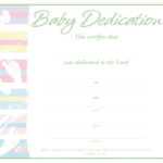 Baby Dedication Certificate – Certificate – Dedication Regarding Baby Dedication Certificate Template