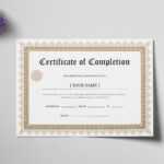 Bachelor Degree Completion Certificate Template Pertaining To Graduation Certificate Template Word