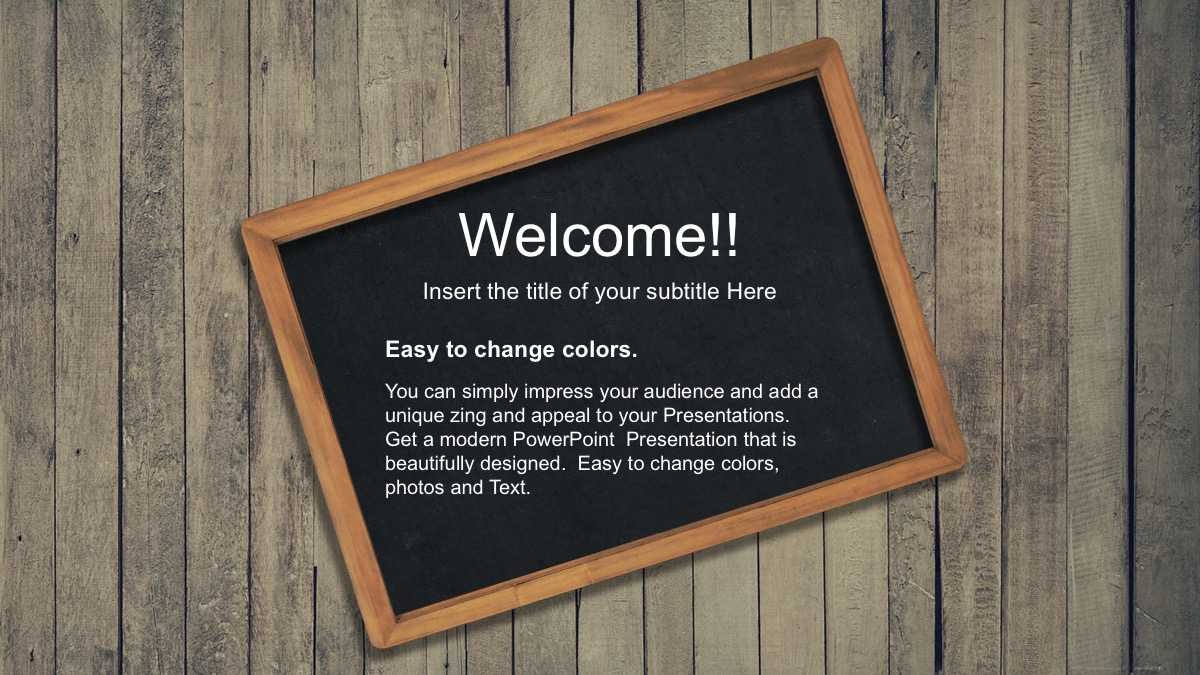 Back To School Free Powerpoint Template Pertaining To Back To School Powerpoint Template