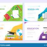 Back To School Information Brochure Card Set. Student In Student Brochure Template