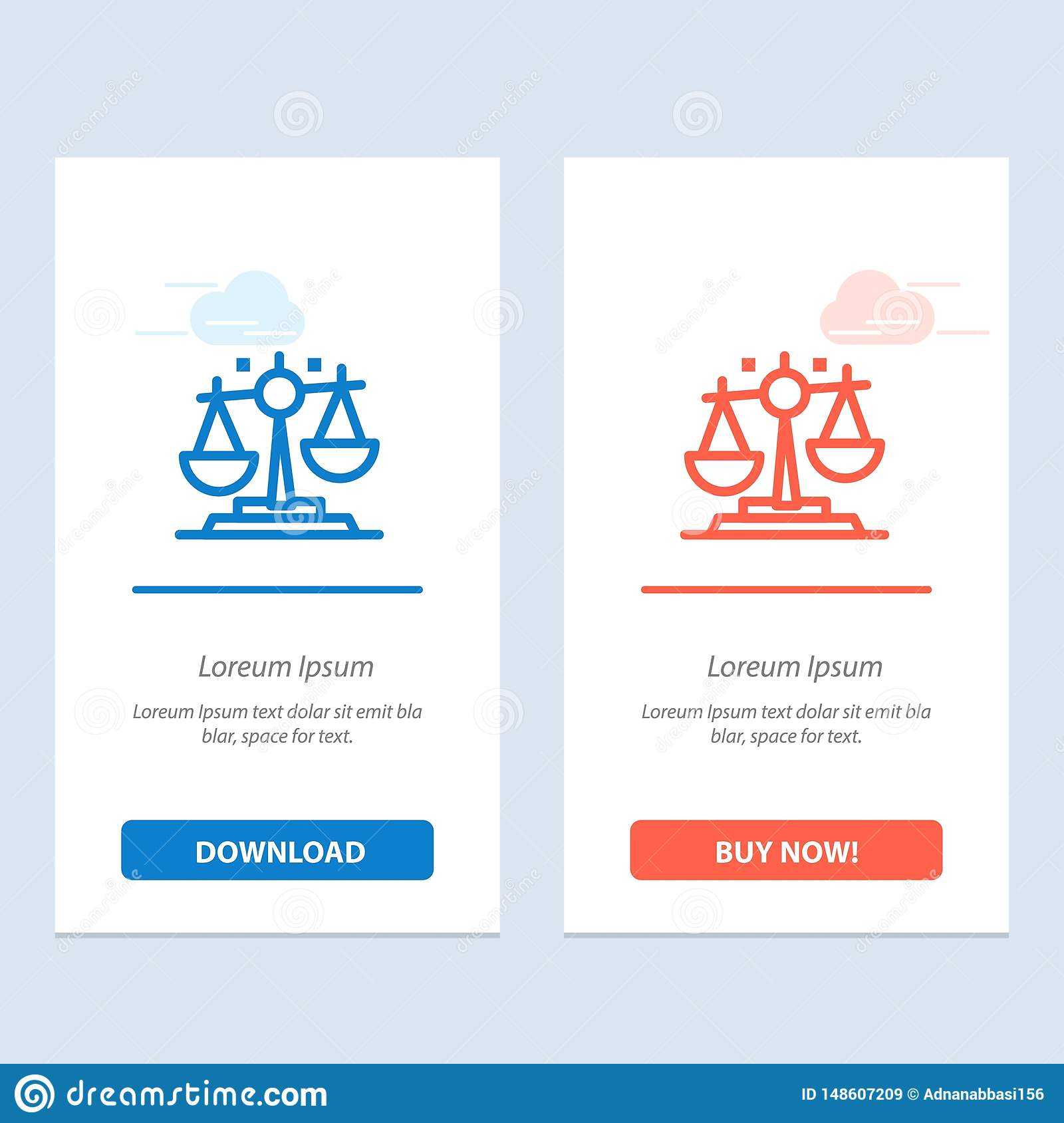 Balance, Law, Justice, Finance Blue And Red Download And Buy Within Decision Card Template
