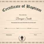 Baptism Certificate Template Regarding Baptism Certificate Template Download