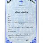 Baptism Certificate Template Word – Heartwork With Baptism Certificate Template Download