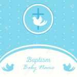 Baptism Invitation Card Template. Stock Vector Illustration For.. Regarding Baptism Invitation Card Template