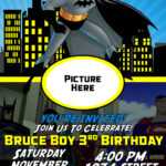 Batman Birthday Invitation | Dioskouri Designs Pertaining To Batman Birthday Card Template