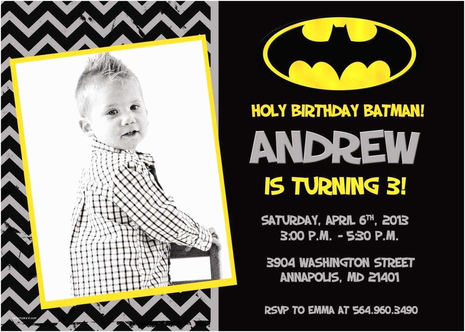 Batman Birthday Invitations Create Batman Birthday Pertaining To Batman Birthday Card Template