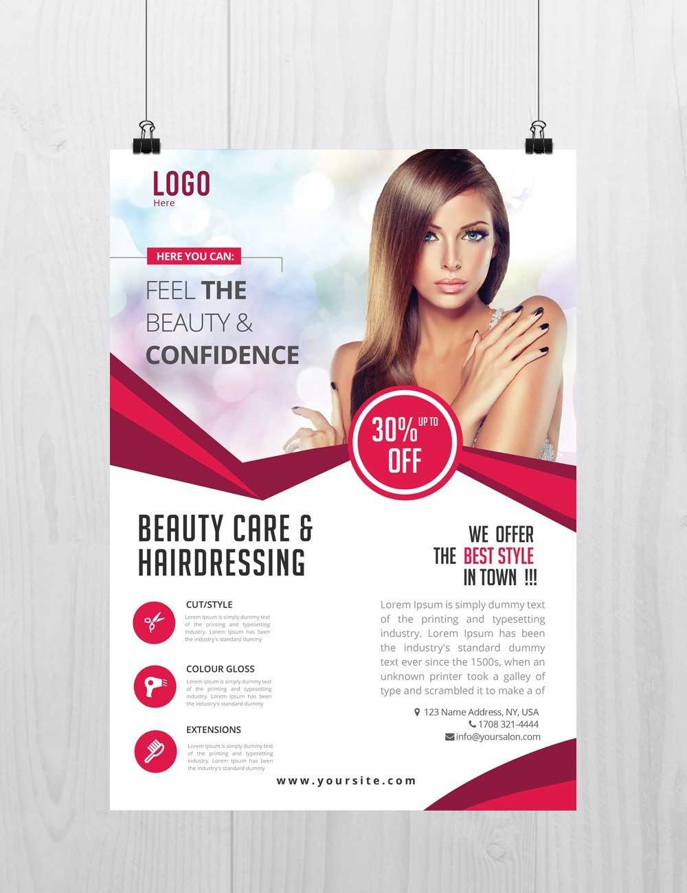 Beauty Care – Download Free Psd Flyer Template – Stockpsd Pertaining To Free Brochure Template Downloads
