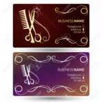 Beauty Salon And Hairdresser Business Card Template Vector with regard to Hairdresser Business Card Templates Free