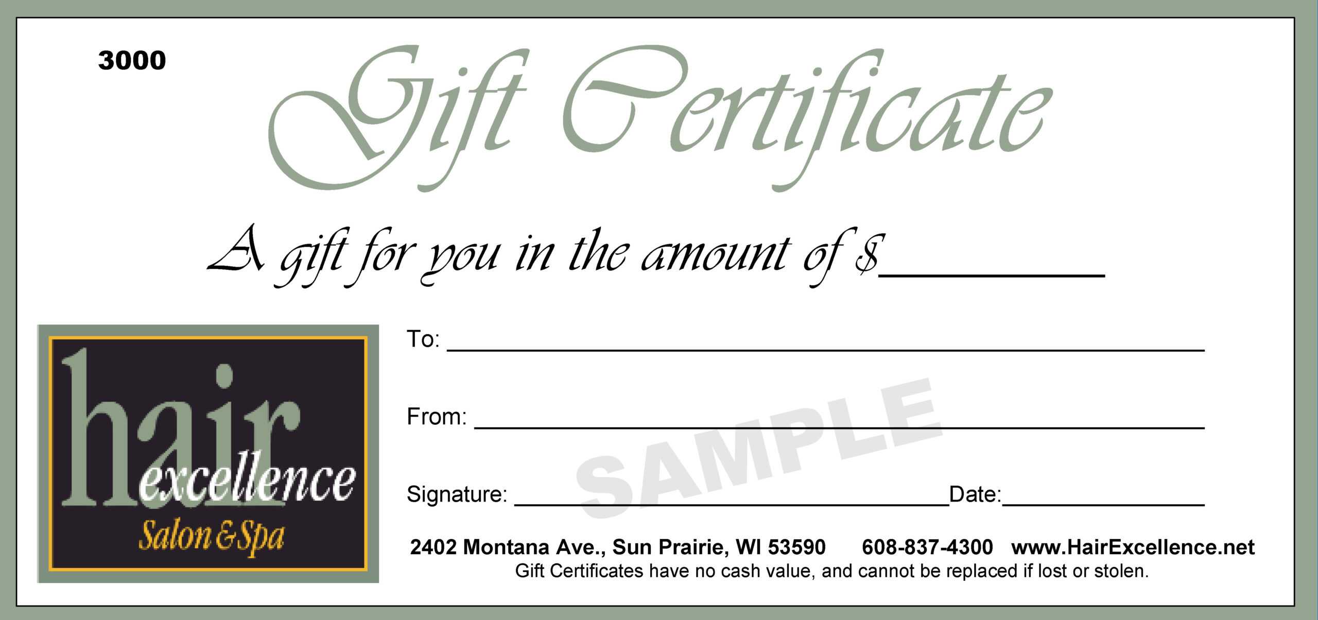Beauty Salon Gift Certificate Template Free – Klauuuudia Throughout Salon Gift Certificate Template