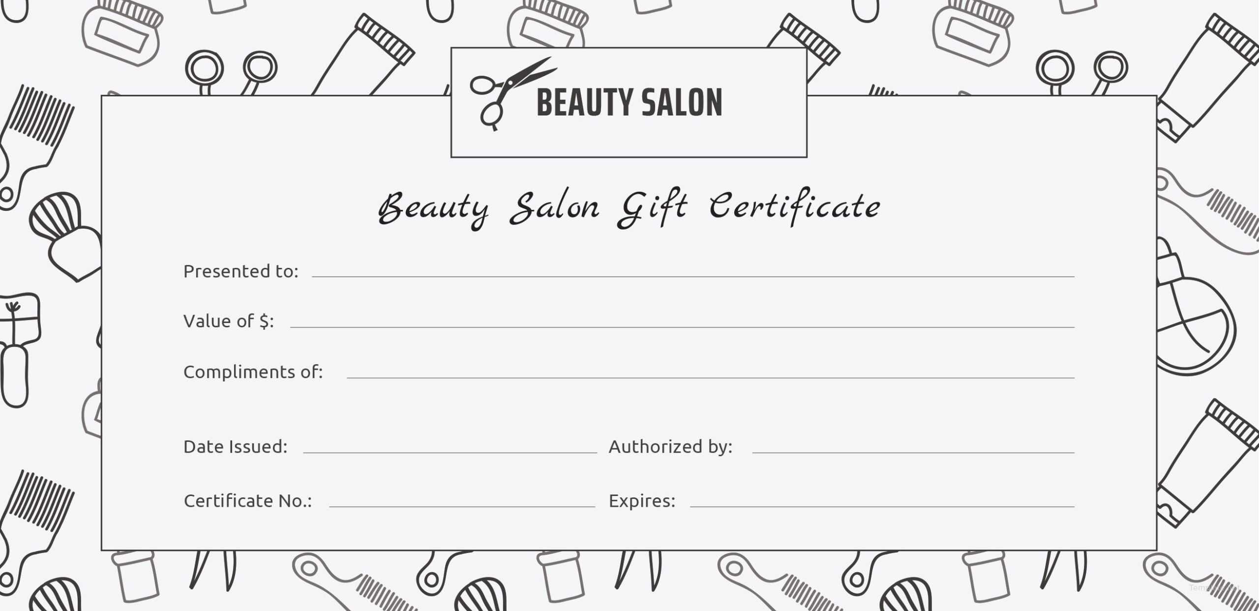 Beautycounter Gift Certificate Template Within Salon Gift Certificate Template