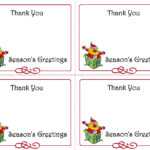 Best Christmas Thank You Notes Printable | Katrina Blog Inside Christmas Note Card Templates