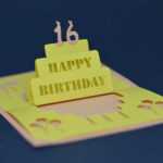 Birthday Pop Up Card: Simple Cake Version 2 Tutorial And Throughout Happy Birthday Pop Up Card Free Template