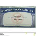 Blank Card Stock Photo. Image Of Financial, Card, Social Throughout Social Security Card Template Pdf