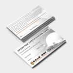 Blank Official Wallet Cards With Fall Protection Certification Template