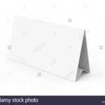 Blank Paper Tent Template, White Tent Card With Empty Space For Tri Fold Tent Card Template