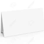 Blank Paper Tent Template, White Tent Card With Empty Space In.. Regarding Blank Tent Card Template