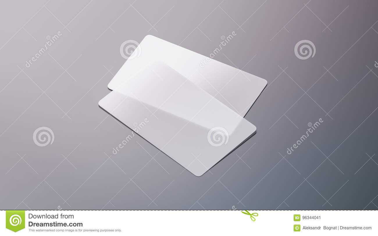 Blank Plastic Transparent Business Cards Mock Up Stock Image Intended For Transparent Business Cards Template