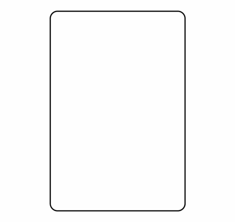 Blank Playing Card Template - Best Business Templates