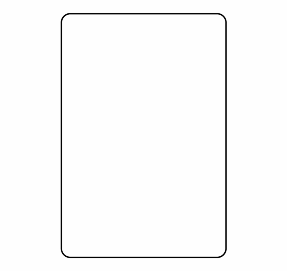 Blank Playing Card Template Parallel - Clip Art Library Intended For Blank Playing Card Template