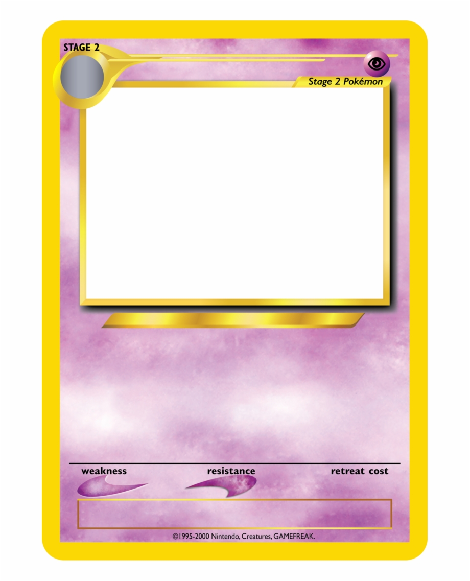 Blank Pokemon Trading Card Templates 220184 – Pokemon Card With Baseball Card Size Template