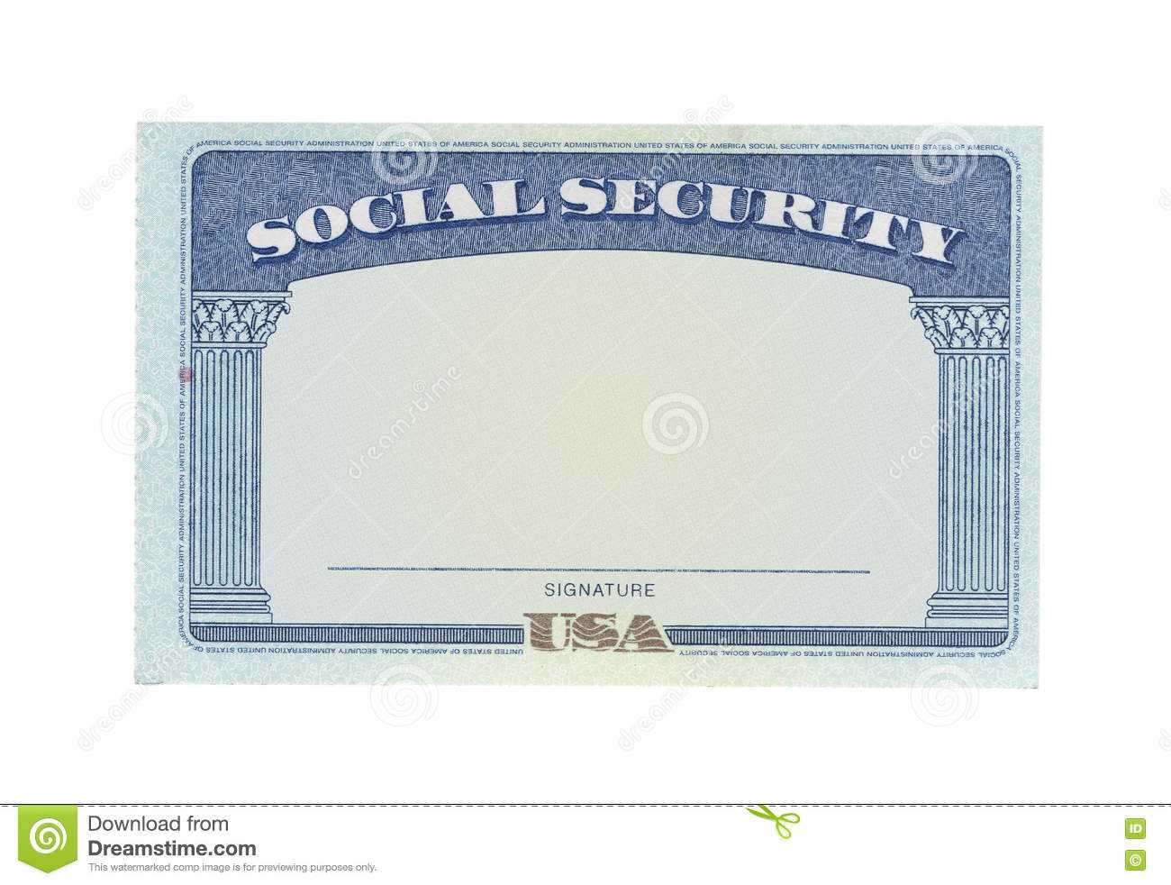 Blank Social Security Card Stock Photos - Download 127 With Ss Card Template