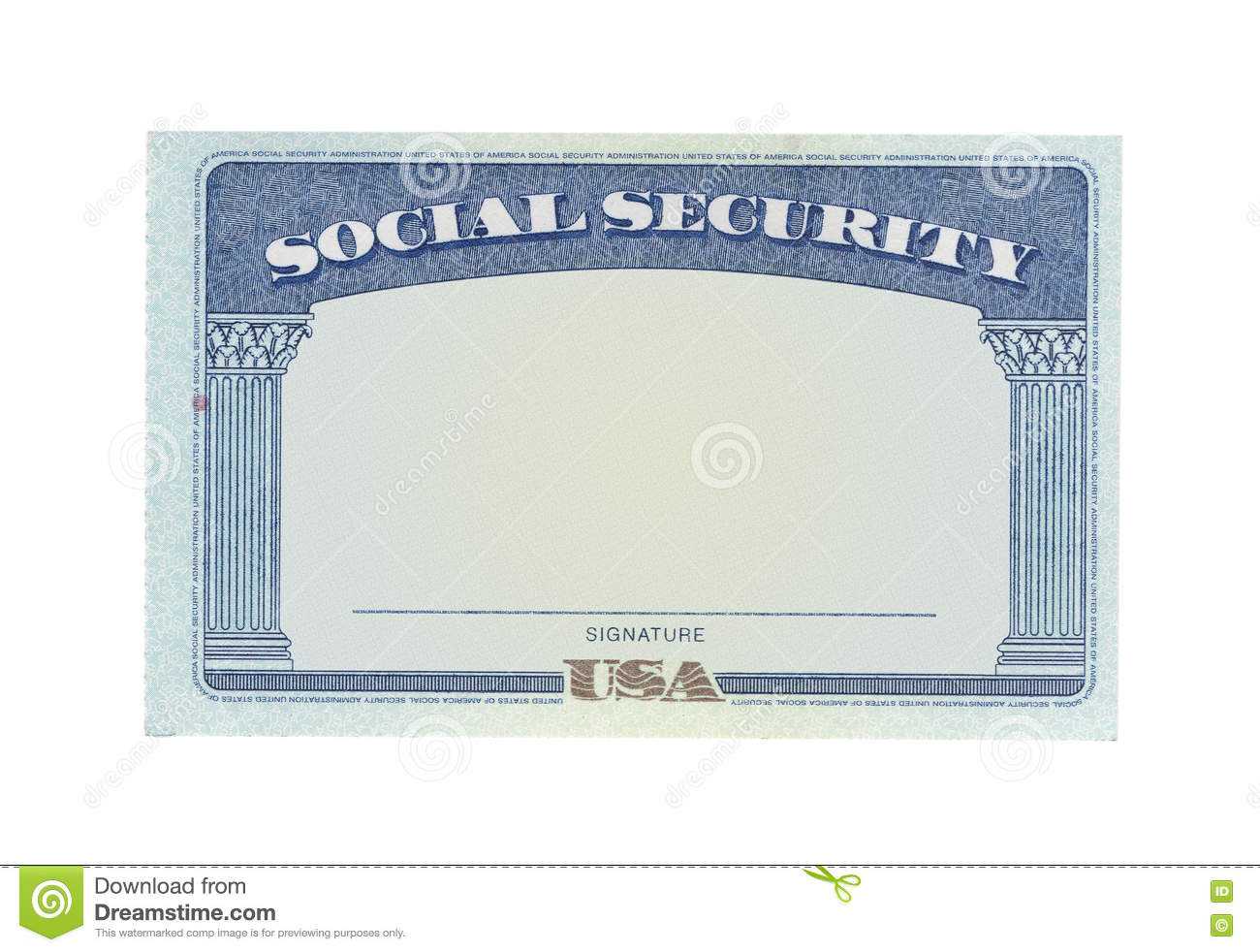 Blank Social Security Card Template Download - Great With Regard To Editable Social Security Card Template