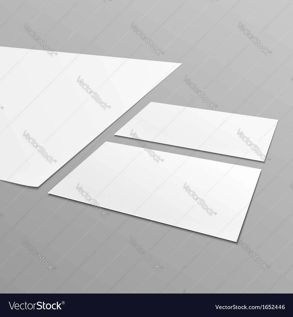 Blank Stationery Layout A4 Paper Business Card Inside Blank Business Card Template Download