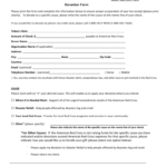 Blood Donation Form – 2 Free Templates In Pdf, Word, Excel With Donation Card Template Free