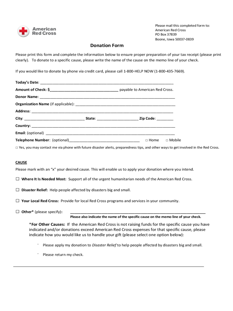 Blood Donation Form – 2 Free Templates In Pdf, Word, Excel With Donation Card Template Free