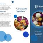 Blue Spheres Brochure In Brochure Template On Microsoft Word