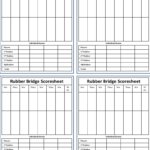 Bridge Score Sheet - 6 Free Templates In Pdf, Word, Excel inside Bridge Score Card Template