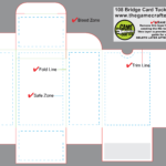 Bridge Tuck Box (108 Cards) in Playing Card Template Illustrator