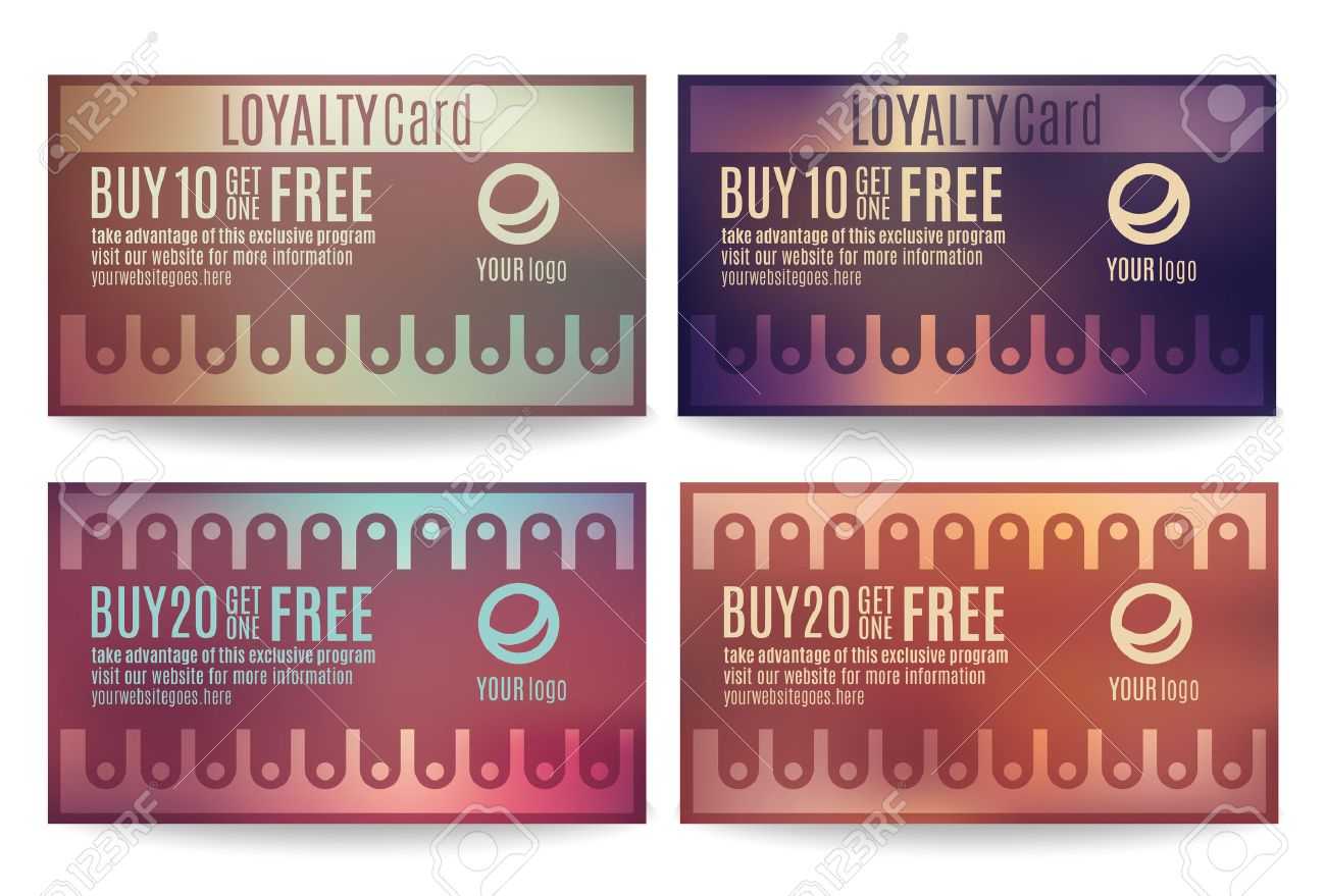 Bright And Colorful Customer Loyalty Card Or Reward Card Templates With Regard To Customer Information Card Template