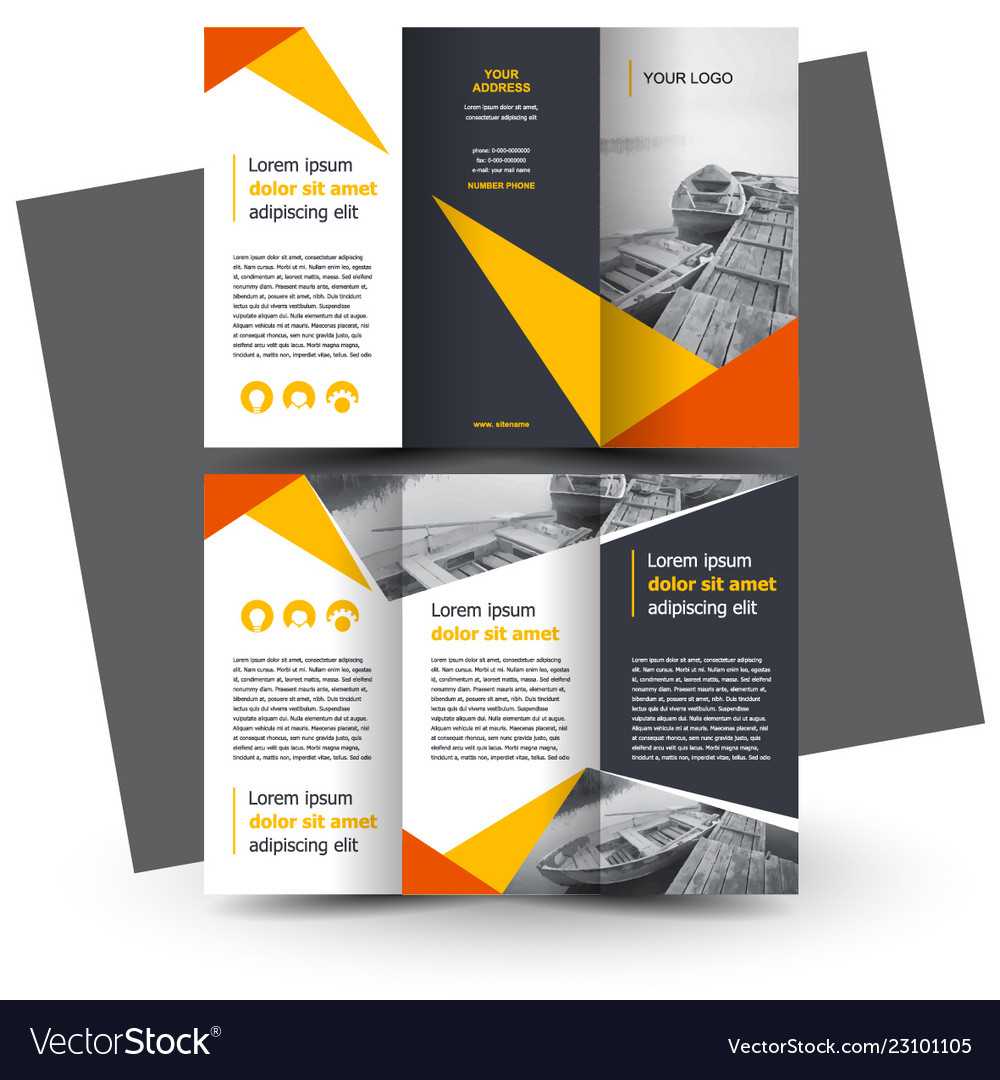 Brochure Design Template Creative Tri Fold For Tri Fold Brochure Publisher Template
