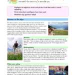 Brochure Writing - Amazing Mountain Resorts within Travel Brochure Template Ks2