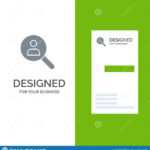 Browse, Find, Networking, People, Search Grey Logo Design Intended For Networking Card Template