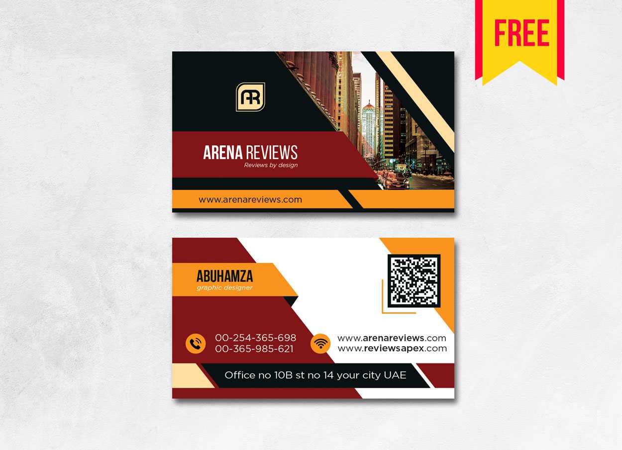 Building Business Card Design Psd – Free Download | Arenareviews With Regard To Business Card Size Psd Template