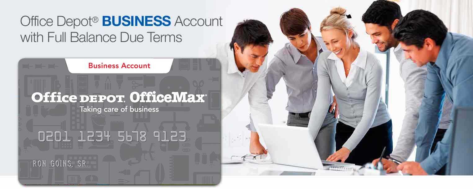 Business Account Full Balance Due Terms Within Office Depot Business Card Template